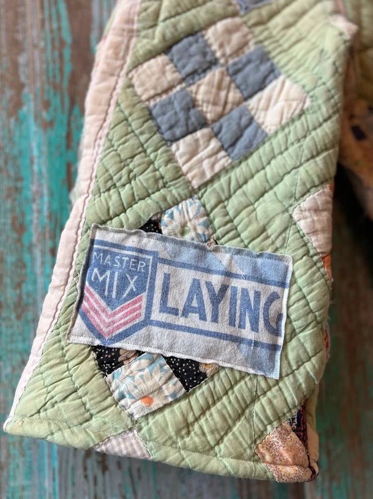 Upcycled "Alexander Jr" Vintage Quilt and Feedsack Pants: Child's 2T
