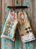 Upcycled "Alexander Jr" Vintage Quilt and Feedsack Pants: Child's 2T