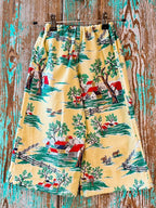 Upcycled "Country Home" Vintage Cotton Pants with Pockets: Child's 2T