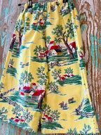 Upcycled "Country Home" Vintage Cotton Pants with Pockets: Child's 2T