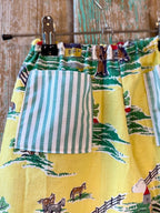 Upcycled "Country Home" Vintage Cotton Pants with Pockets: Child's 2T