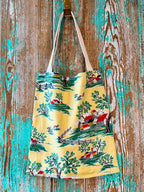 Upcycled "Country Home" Vintage Cotton Tote