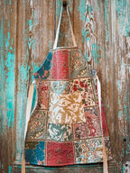 Upcycled "Boho" Quilt Apron: Adult Full