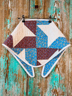 Upcycled "Friendship Star" Vintage Quilt Neck Scarf