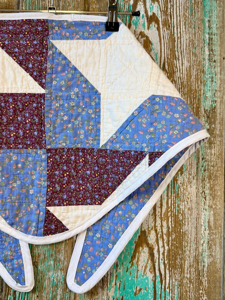 Upcycled "Friendship Star" Vintage Quilt Neck Scarf