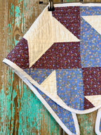 Upcycled "Friendship Star" Vintage Quilt Neck Scarf