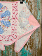 Upcycled Vintage Dresden Plate Quilt Neck Scarf #1