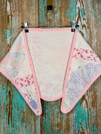 Upcycled Vintage Dresden Plate Quilt Neck Scarf #1