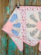 Upcycled Vintage Dresden Plate Quilt Neck Scarf #2