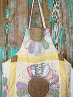 Upcycled Vintage Dresden Quilt Apron: Kids Full