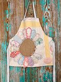 Upcycled Vintage Dresden Quilt Apron: Toddler Full