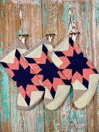 Upcycled Vintage 8-Point Star Quilt Stocking