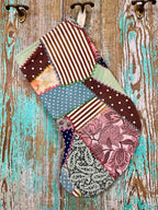 Upcycled Vintage Crazy Quilt Stocking: P2