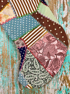 Upcycled Vintage Crazy Quilt Stocking: P2
