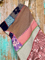 Upcycled Vintage Crazy Quilt Stocking: P3