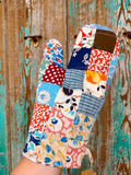 Upcycled Quilt Oven Mitt: Patchwork P2
