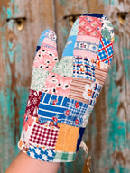 Upcycled Quilt Oven Mitt: Patchwork P1