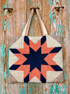 Upcycled Vintage 8-Point Star Quilt Tote: A2