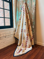 Vintage Four Nine Patch Cutter Quilt: Reds and Blues