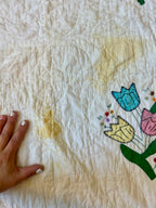 Vintage Tulip Floral Quilt - Crafter Condition