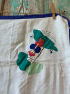 Vintage Square Embroidered Tablecloth & Hand Towel Bundle