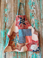 Upcycled "Patriotic" Vintage Quilt Apron: Toddler