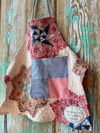 Upcycled "Patriotic" Vintage Quilt Apron: Toddler