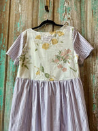 Upcycled "Garden Belle" Vintage Floral Dress: Women's Small