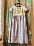 Upcycled "Garden Belle" Vintage Floral Dress: Women's Small