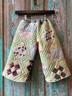 Upcycled "Alexander Jr" Vintage Quilt and Feedsack Pants: Child's 2T