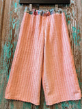 Upcycled "Blush" Vintage Pink Chenille Pants: Child's 3T/4T